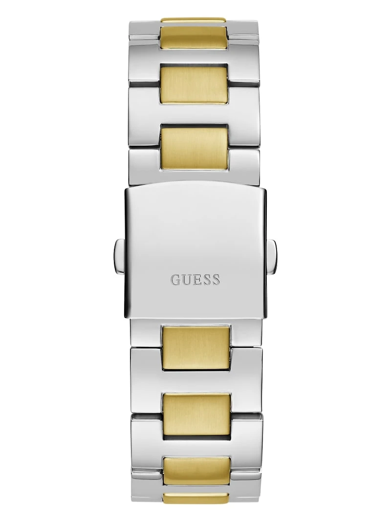 Two-Tone and Blue Multifunction Watch