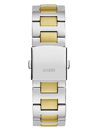 Two-Tone and Blue Multifunction Watch