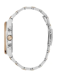 Two-Tone and Navy Multifunction Watch