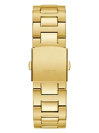 Gold-Tone and Black Multifunction Watch