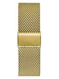 Gold-Tone Mesh Analog Watch