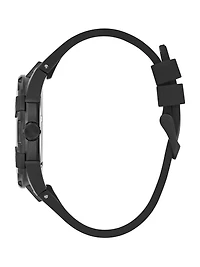 Black Silicon Analog Watch