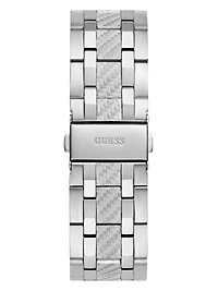 Silver-Tone Chronograph Watch