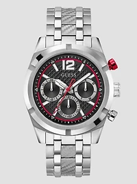 Silver-Tone Chronograph Watch