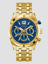 Gold-Tone Chronograph Watch