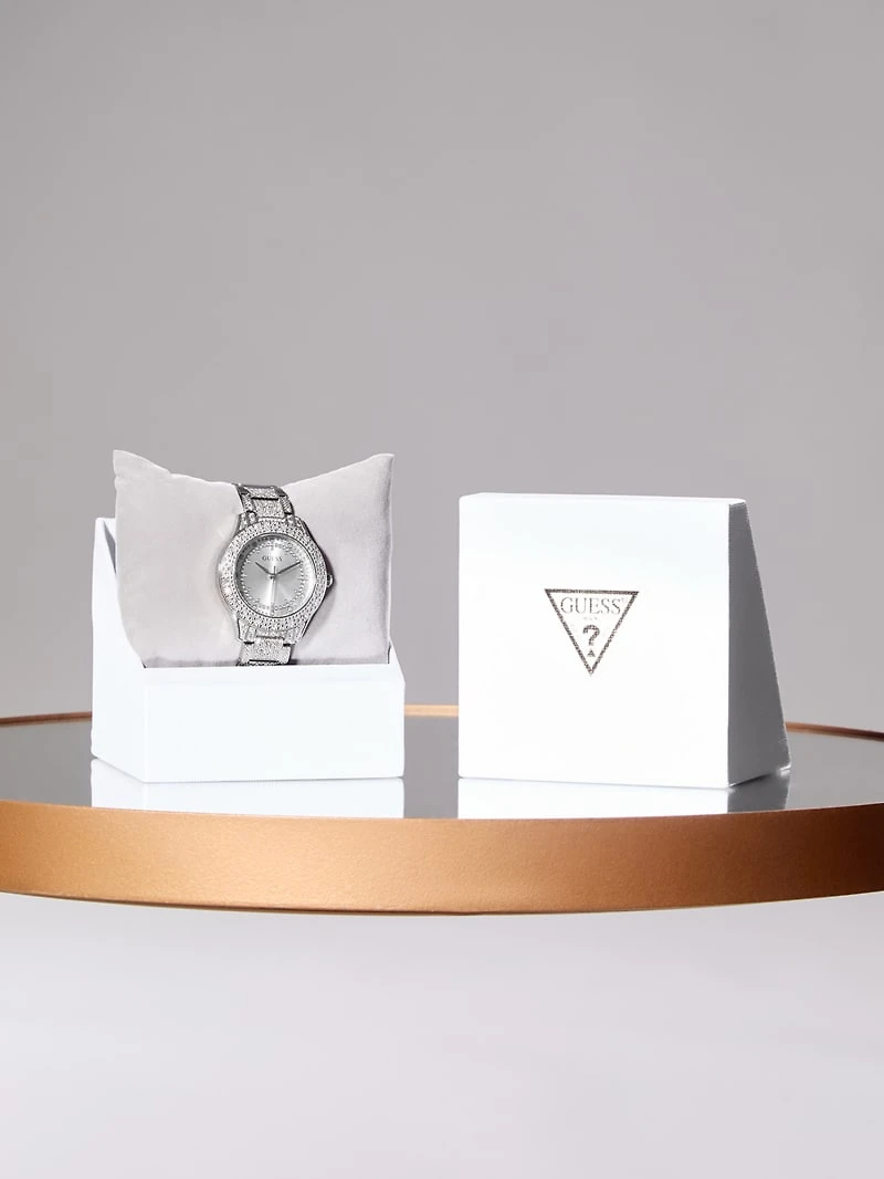 Silver-Tone Analog Watch