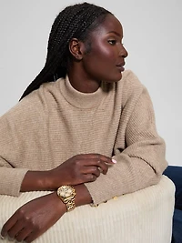 Gold-Tone Multifunction Watch