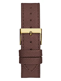 Brown Leather Chronograph Watch