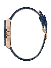 Denim Chronograph Watch