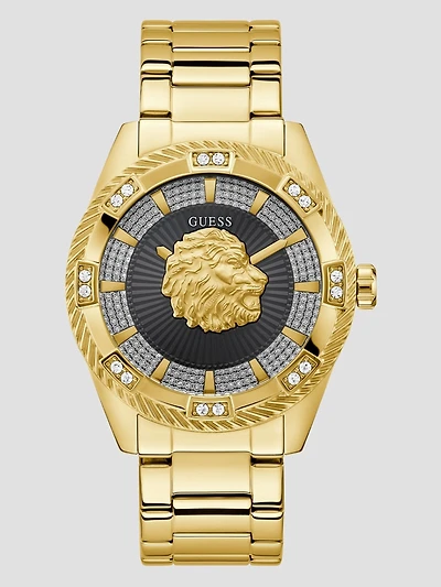 Gold-Tone Analog Watch