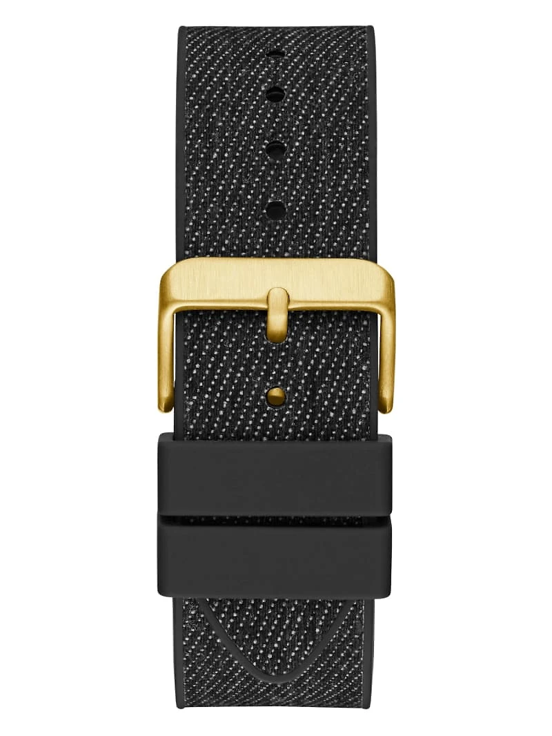Gold-Tone Silicon Multifunction Watch