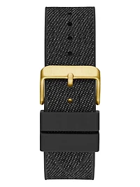 Gold-Tone Silicon Multifunction Watch