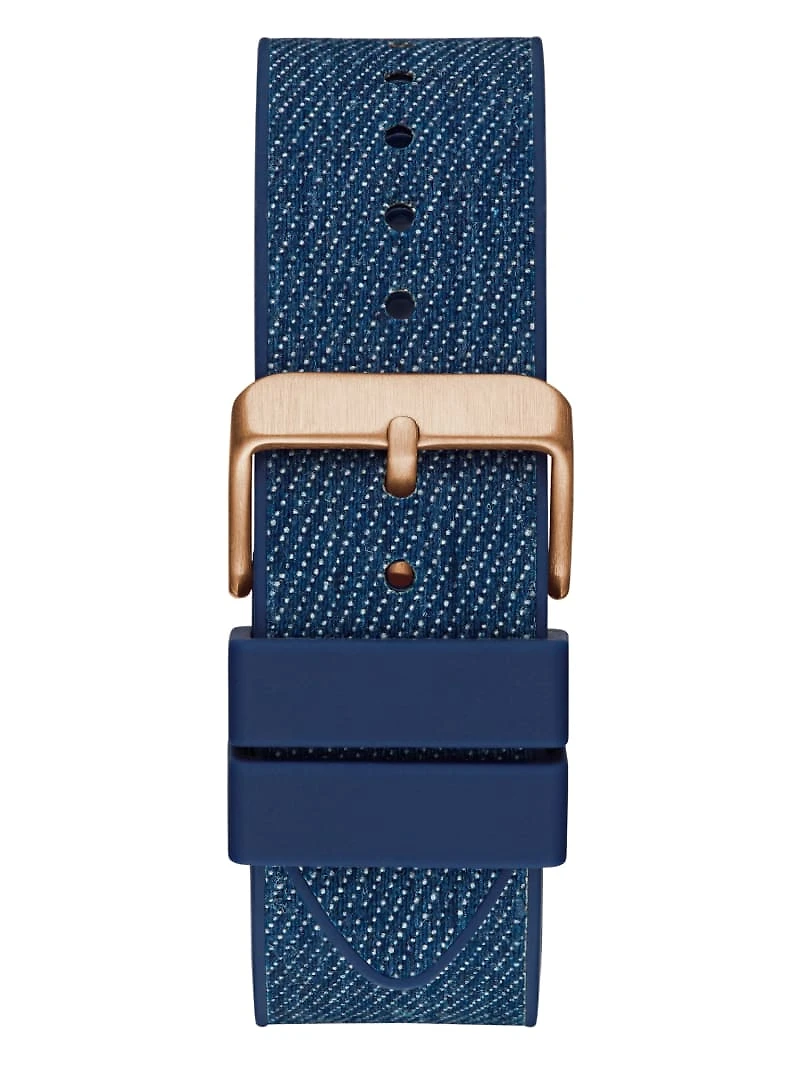 Rose Gold-Tone Silicon Multifunction Watch
