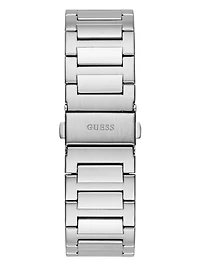 Silver-Tone and Green Analog Watch