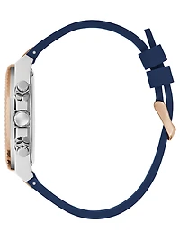 Blue and Multi-Tone Multifunction Watch