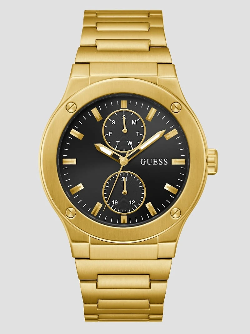 Gold-Tone Multifunction Watch