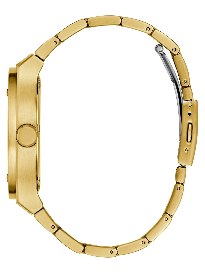Gold-Tone Multifunction Watch