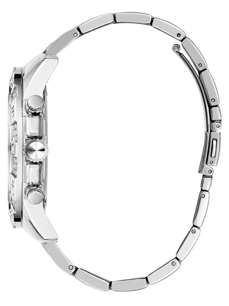 Silver-Tone Chronograph Watch
