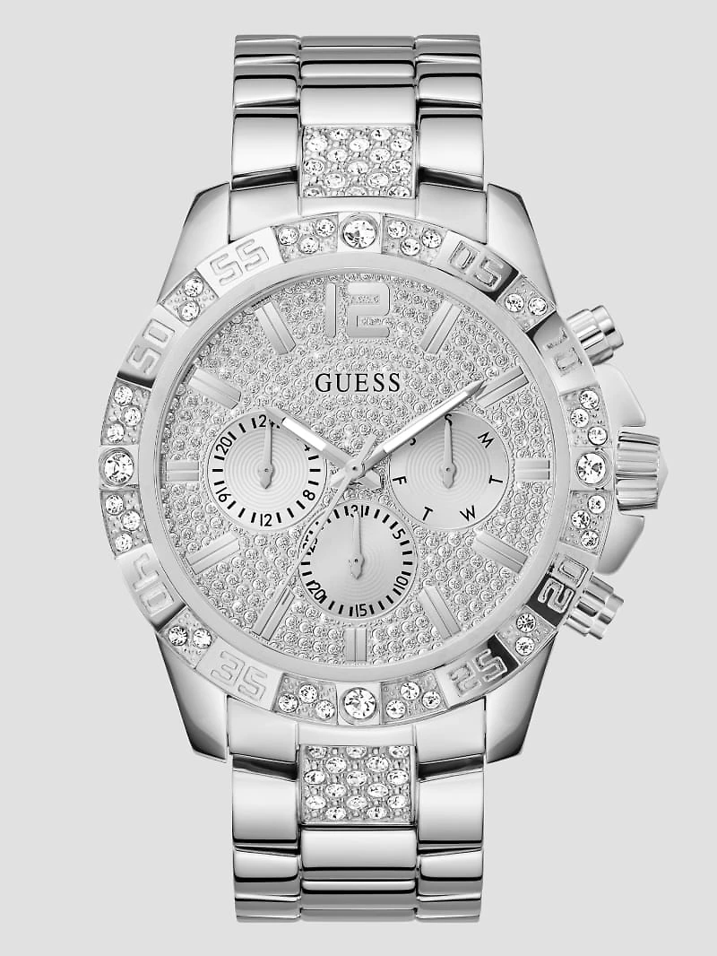 Silver-Tone Chronograph Watch