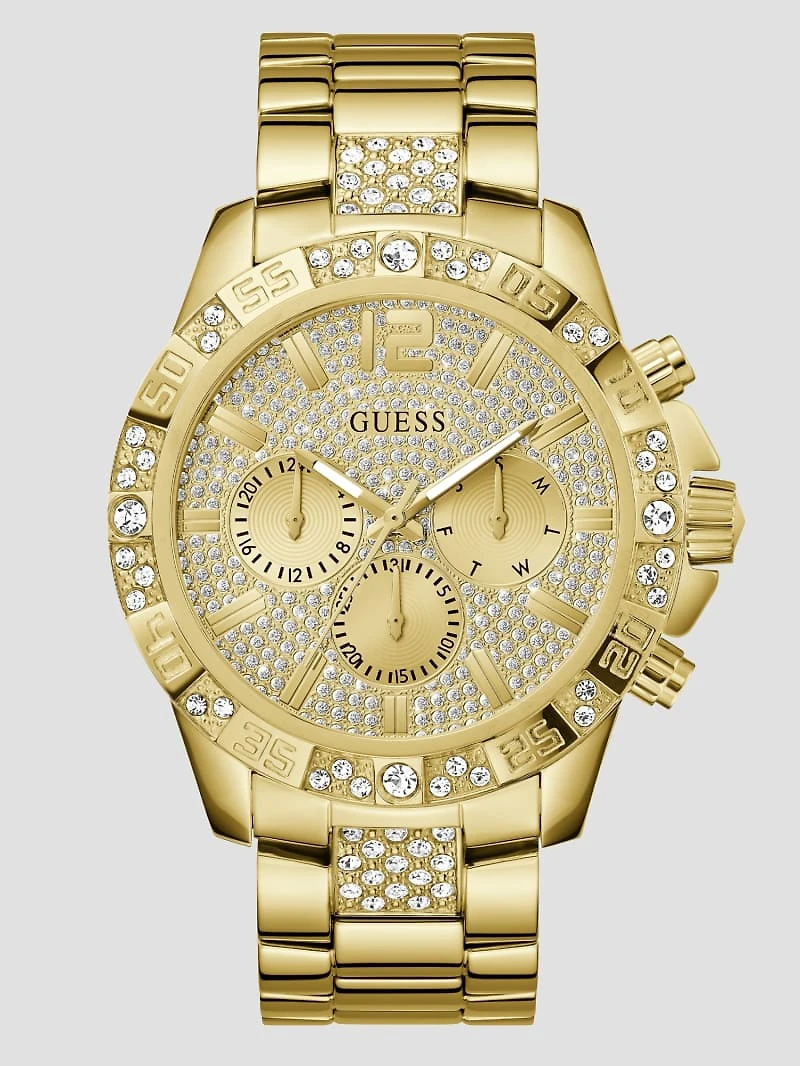 Gold-Tone Chronograph Watch
