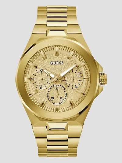 Gold-Tone Multifunction Watch