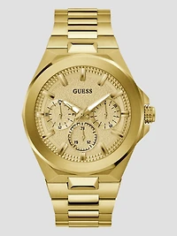 Gold-Tone Multifunction Watch
