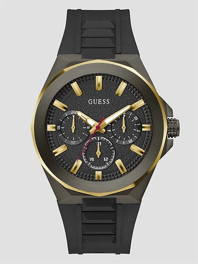 Gunmetal and Gold-Tone Multifunction Watch