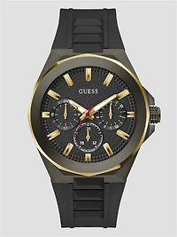 Gunmetal and Gold-Tone Multifunction Watch