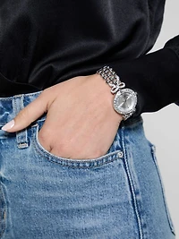 Silver-Tone Analog Watch