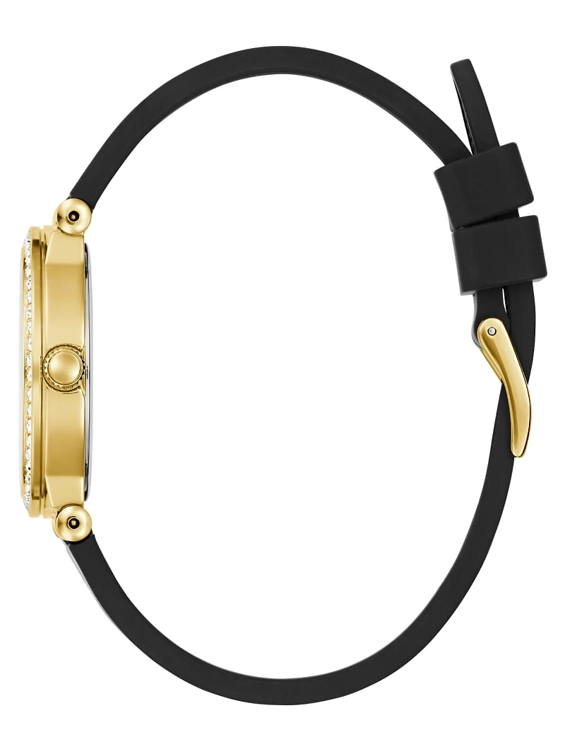 Gold-Tone Analog Silicon Watch