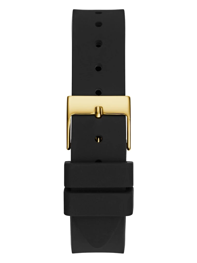 Gold-Tone Analog Silicon Watch
