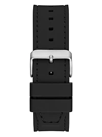 Silver-Tone and Black Analog Watch