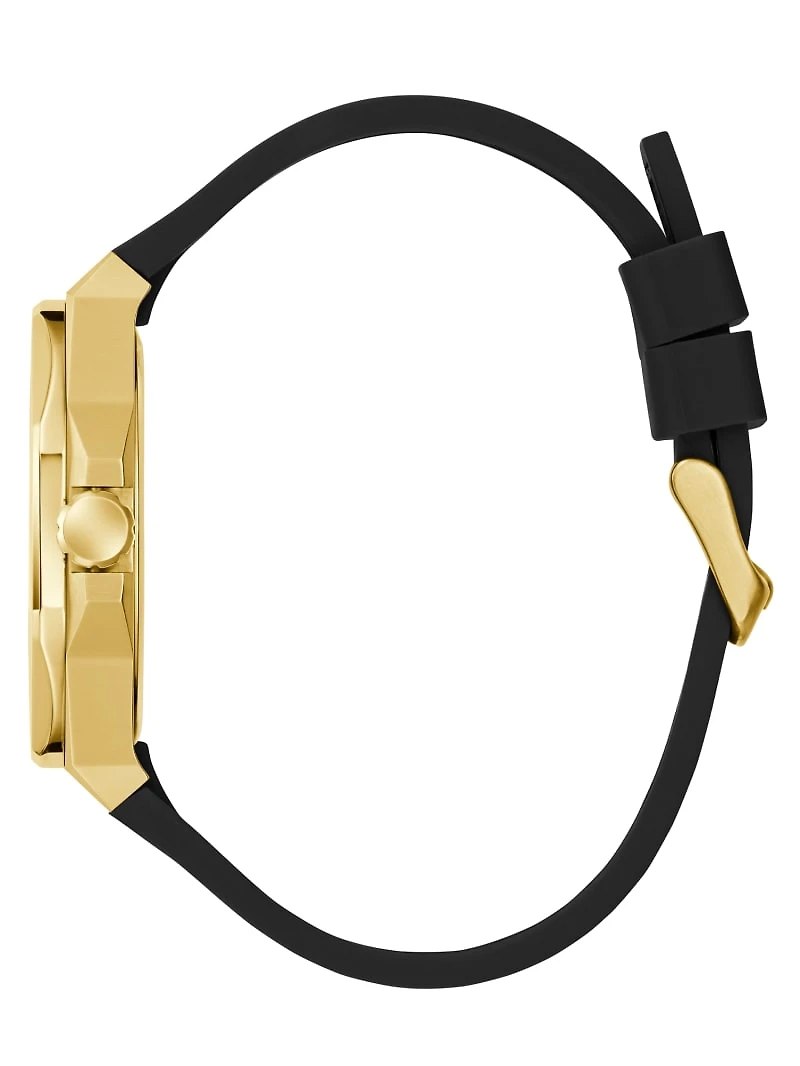 Gold-Tone and Black Analog Watch