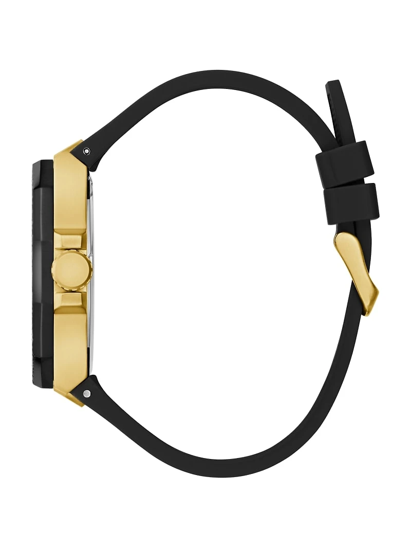 Black and Gold-Tone Multifunction Watch
