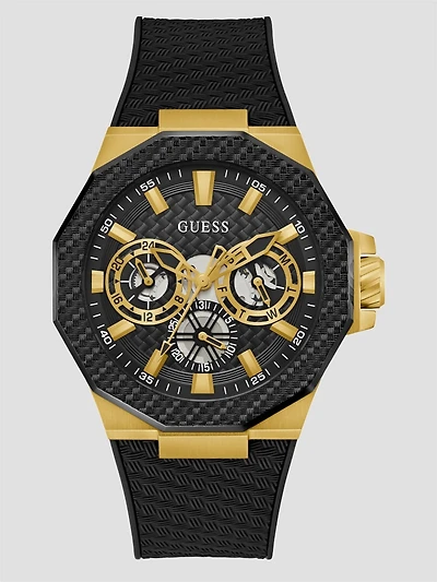 Black and Gold-Tone Multifunction Watch