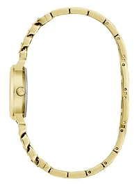 Gold-Tone Mixed Chain Analog Watch