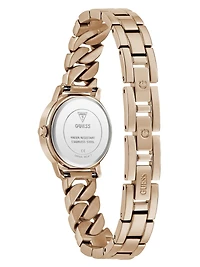 Rose Gold-Tone Mixed Chain Analog Watch