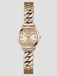 Rose Gold-Tone Mixed Chain Analog Watch