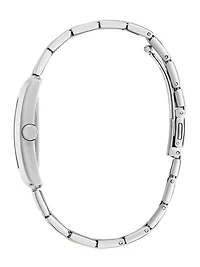 Multi-Tone and Black Square Analog Watch