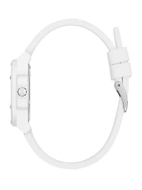 White Analog Silicon Watch