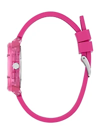 Pink Analog Silicon Watch