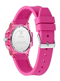 Pink Analog Silicon Watch