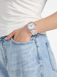 Transparent Rainbow Analog Watch