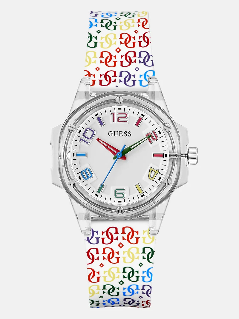 Transparent Rainbow Analog Watch