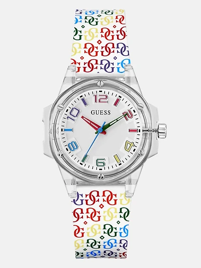 Transparent Rainbow Analog Watch