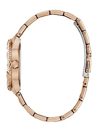 Rose Gold-Tone and Pink Analog Watch