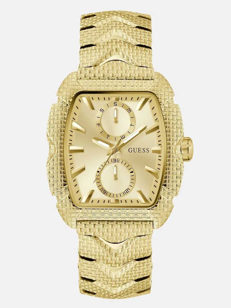 Gold-Tone Multifunction Watch
