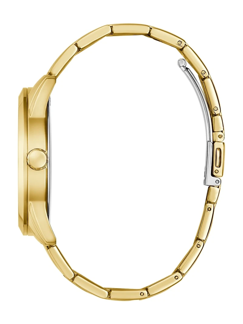 Gold-Tone and Black Analog Watch