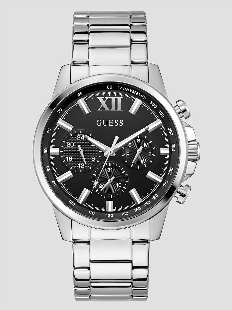 Silver-Tone Multifunction Watch