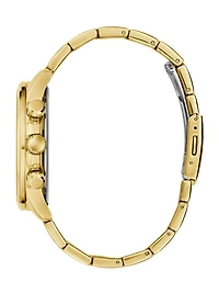 Gold-Tone Multifunction Watch